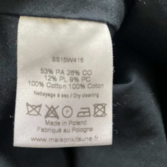 Maison Kitsune Tweed Shift Dress, sleeveless, boucle navy, white and pink, FR 36 - Picture 9 of 13